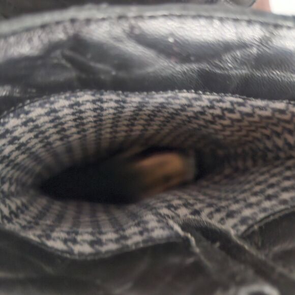 AQUATALIA Sweetie Moto Boots Size 8 Black Leather Made in Italy Quilted Buckles - Picture 5 of 8